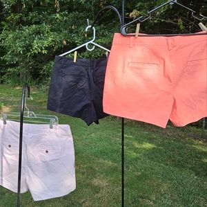 NWT 3 pair Gap Womens chino shorts